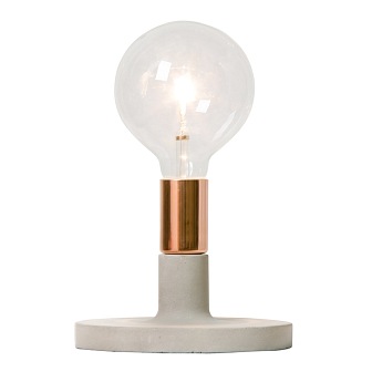 MAŁA LAMPKA STOJĄCA LINDA BETON/MIEDŹ